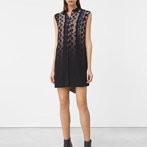 All Saints Hartley Polka Silk Dress